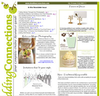 Wedding Connections.com E-News Letter